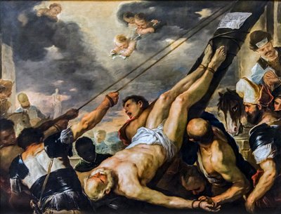 Crucifixión de San Pedro de Luca Giordano